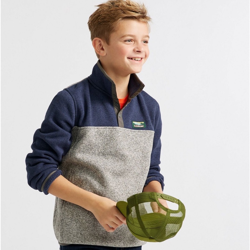 NEW L.L. Bean T-Snap Up Pullover Sweater / Sweatshirt